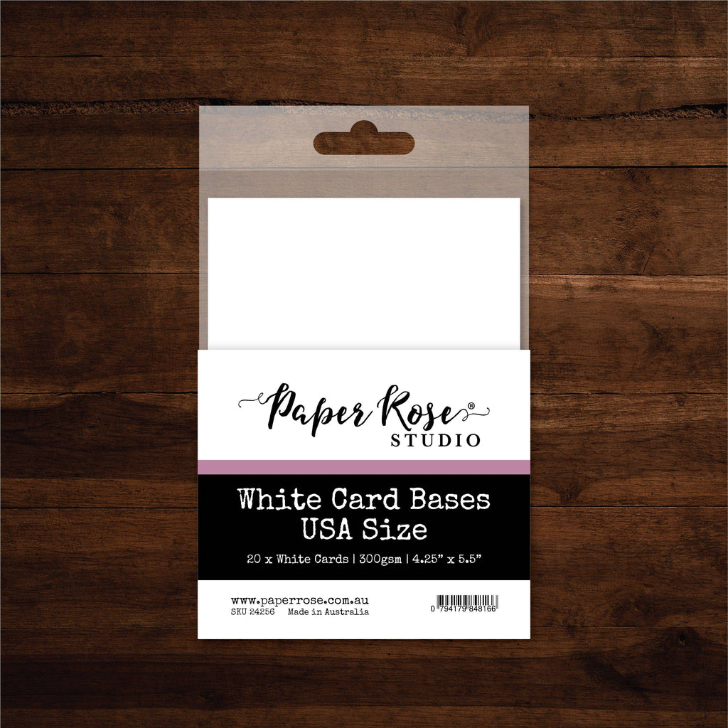 White Card Bases USA Size 4.25 x 5.5