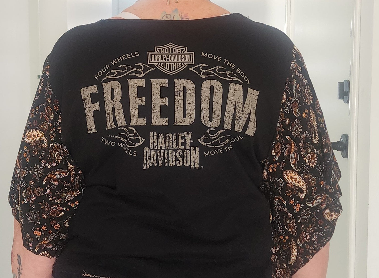 Handmade One-of-a-Kind Harley-Davidson Las Vegas Boho Top