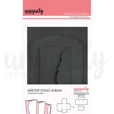 6x8 Flip Folio Album - Black