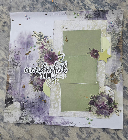 Wonderful You Premade Layout