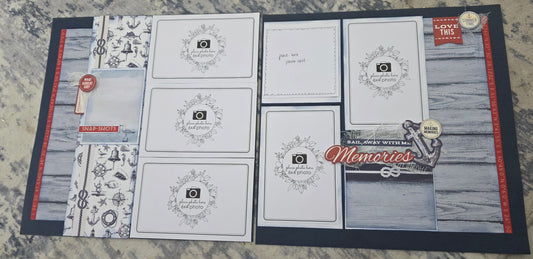 MEMORIES - PREMADE SCRAPBOOK LAYOUT